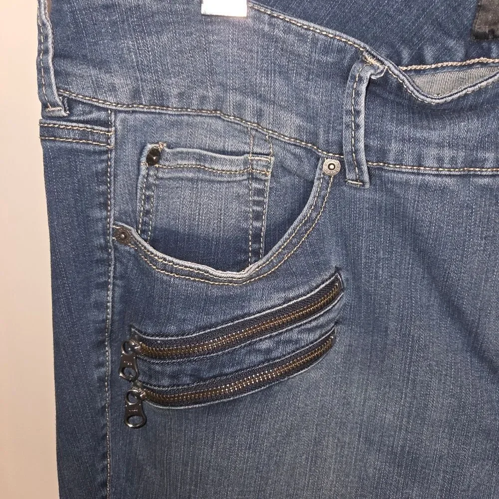 Torrid Multi Zipper Skinny Ankle Jeggings Denim Jeans Size 22